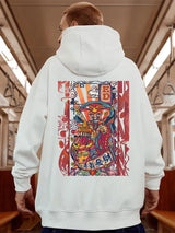 Mens Funny The God Of Wealth Graphic Hoodies 2025 Autumn Hip Hop Print