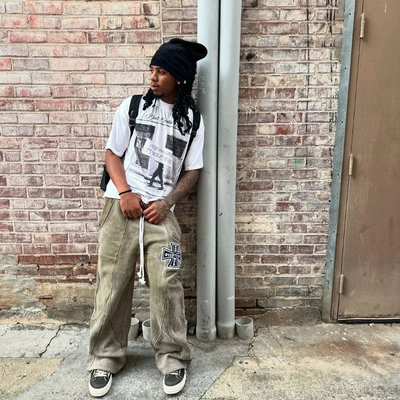 Skatercore Graphic tee – 2024 American Street Fashion Brand Hip Hop Retro Short Sleev