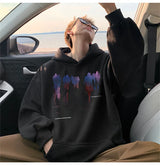 New Hip Hop Graphic Pullover Hoodies For Men High Street Design Oversi