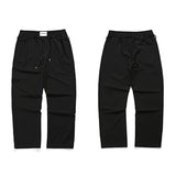 mens pants casual elastic waist drawstring straight trousers streetwear new fashion traf homme pants unique default style 3278