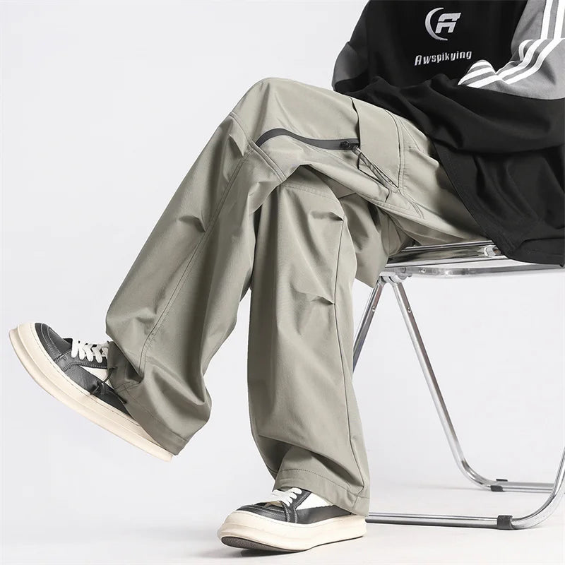 autumn mens cargo pants casual hip hop multi pocket trousers streetwear techwear sweatpants functional baggy pantalones hombre urban active pants