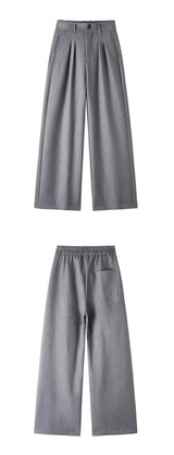 men loose casual korean streetwear fashion vintage straight wide leg suit pants trousers cityboy baggy pants unique default style 1723