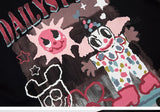 Sadcore Oversized shirt – Men Short Sleeve T Shirts Fun Comic Cartoon Print Tshirt Jap