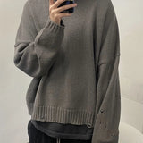 new 2023 men luxury under my car holes gentleman classic cotton knit casual sweaters pullover asian size high drake 49 - vintage look oversized hoodie, trendy hip hop fashion hoodie, Y2K grunge street style