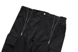 fashion zipper open waist pants with side pockets cargo pants trousers streetwear hip hop military casual pants joggers men unique joggers style 982