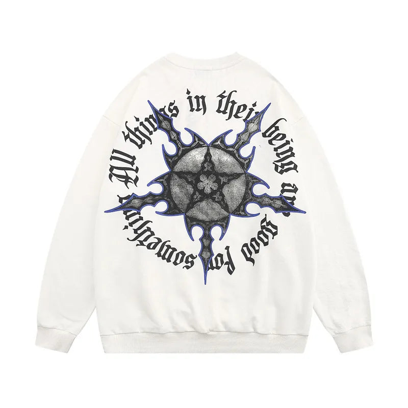 Gothic Oversized Tee – Rainbowtouches Mens High Street Long Shirts Casual T Shirt F – Edgy Streetwear for All Genders
