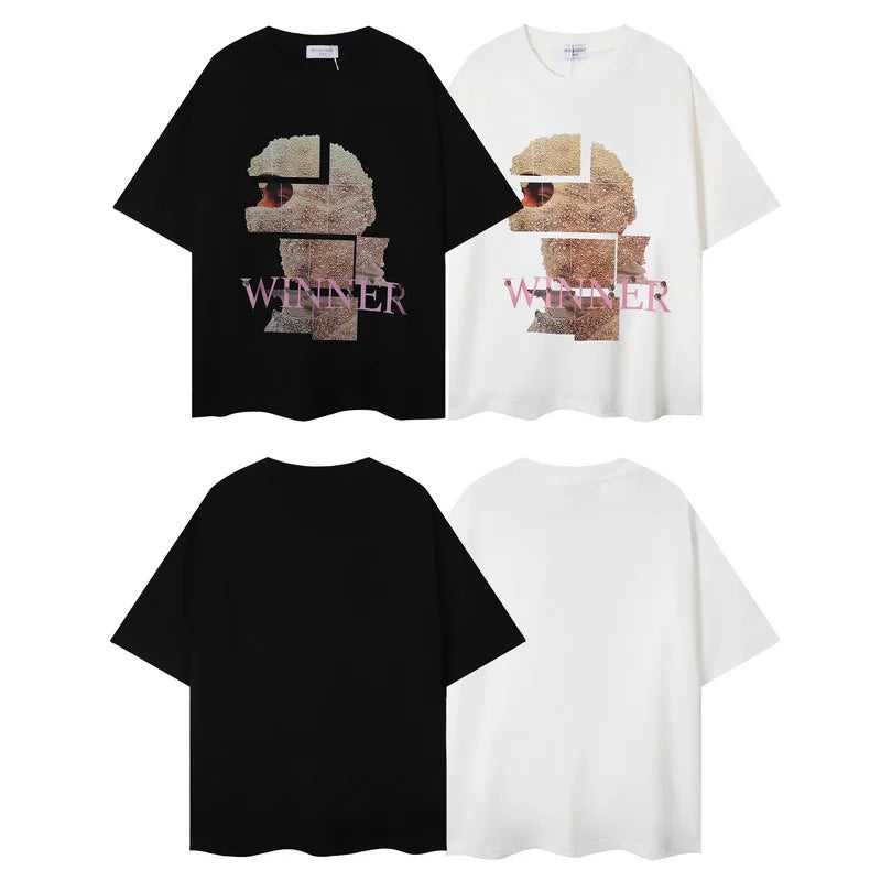 Glitchcore Fashion – High Quality Ih Nom Uh Nit T Shirt Masked Men Letter Printin – Urban Streetwear for Men & Women