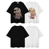 Glitchcore Fashion – High Quality Ih Nom Uh Nit T Shirt Masked Men Letter Printin – Urban Streetwear for Men & Women