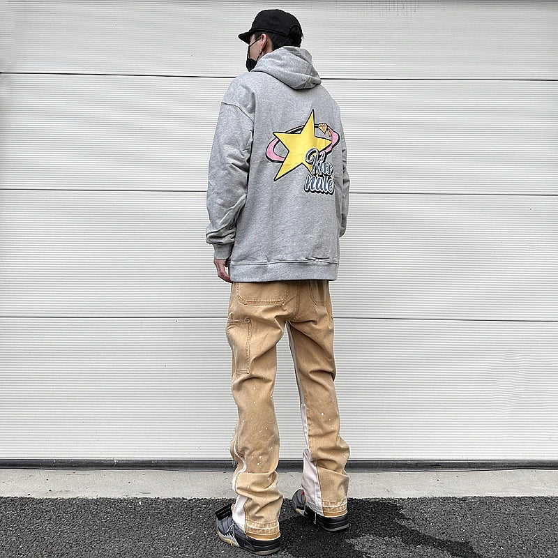 color washed denim mens jeans pants fashion graffiti patchwork loose biker red jeans streetwear hip hop casual straight pants unique jeans style 5186