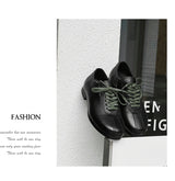 Vintage Casual Leather Shoes Men Women Streetwear Fashion Lightweight Commute Business Leather Derby Shoes