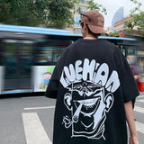 Cyberpunk Graphic tee – Harajuku Oversized High Street T Shirt Short Sleeve Man T Sh