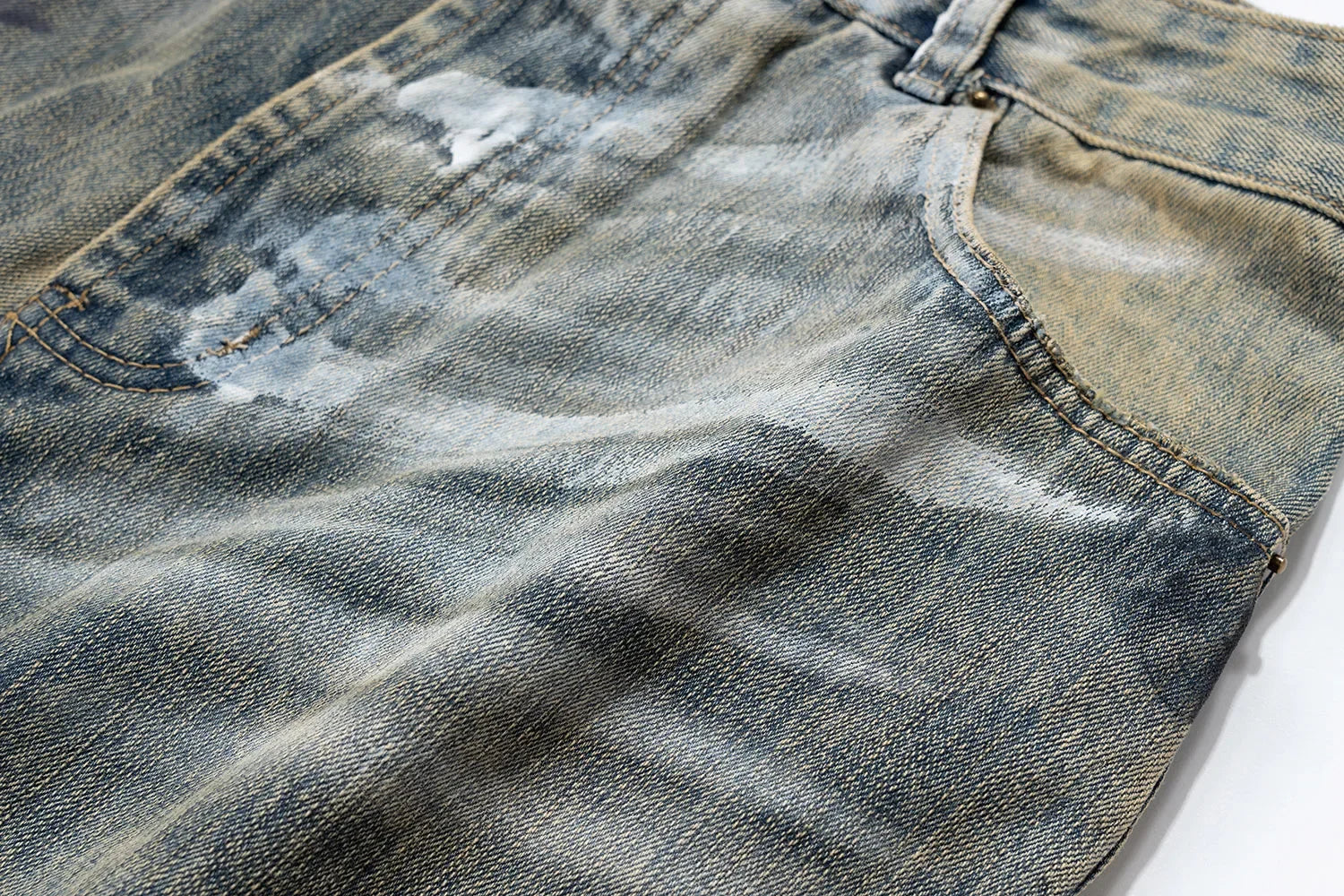 graffiti handdrawn damaged wash baggy jeans for men and women straight streetwear y2k denim trousers pantalones hombre cargos unique cargo style 1315
