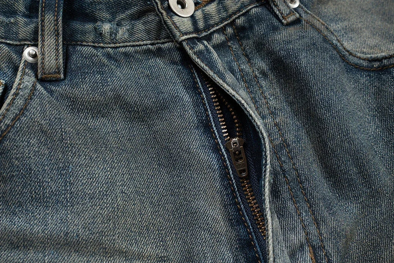 Harajuku Streetwear Washed Dirty Baggy Blue Jeans for Men and Women Straight Vintage Casual Denim Trousers Ropa Hombre Cargos