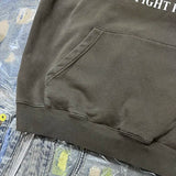 Heavy metal-inspired hoodie with dark skull and bone graphics