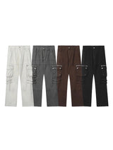 hip hip pants retro cargo harem pant streetwear side pockets harajuku joggers unisex new casual loose straight cotton trousers unique joggers style 2826