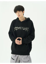 leather varsity streetwear knit with bold stitching, fall/winter pullover for urban outfits, men’s streetwear clothing piece 