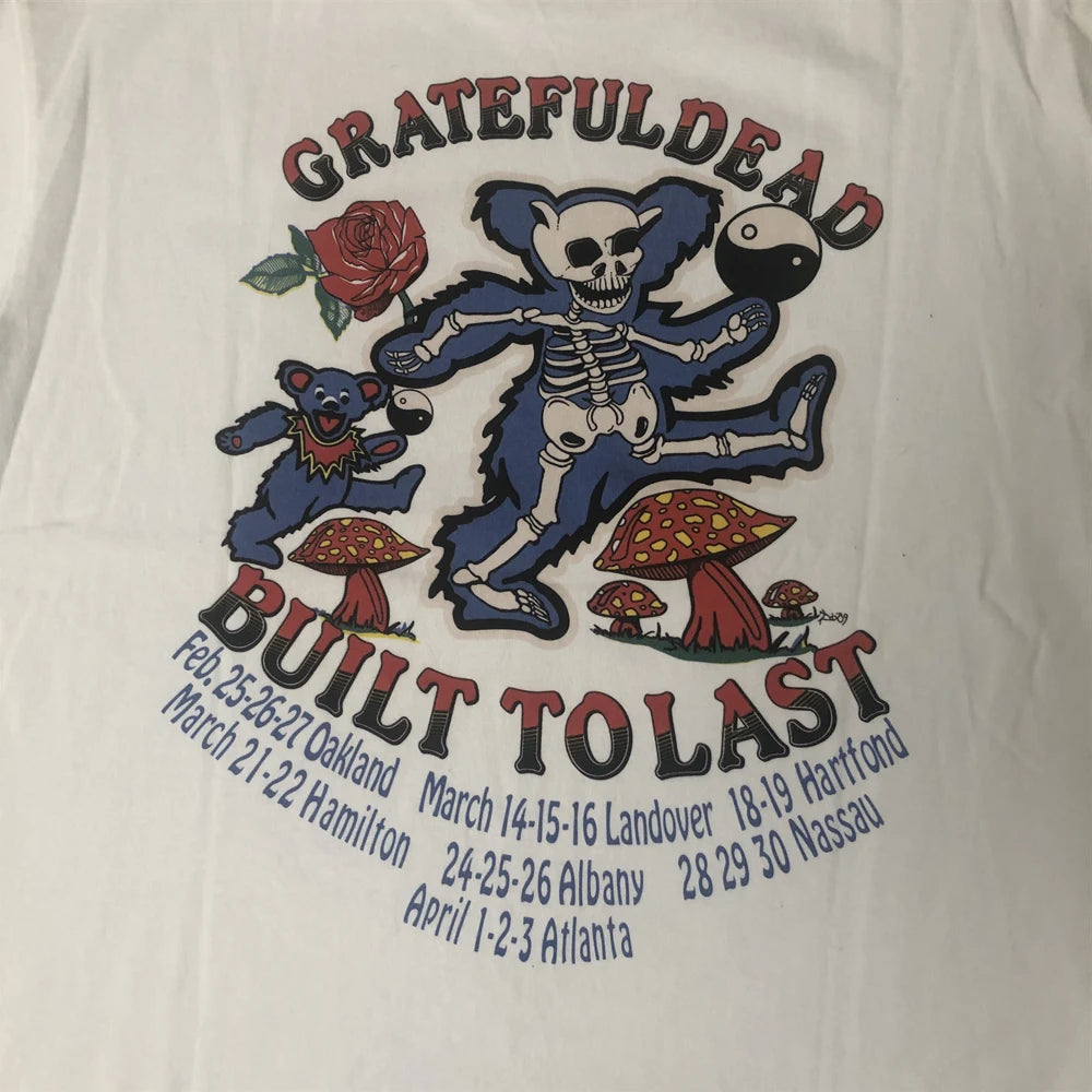 Harajuku Aesthetic piece – Frog Drift American Style Streetwear Rose Graphics Printed C