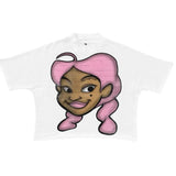 Y2K Graffiti Print T-Shirt – Retro Flame Tag Urban Streetwear