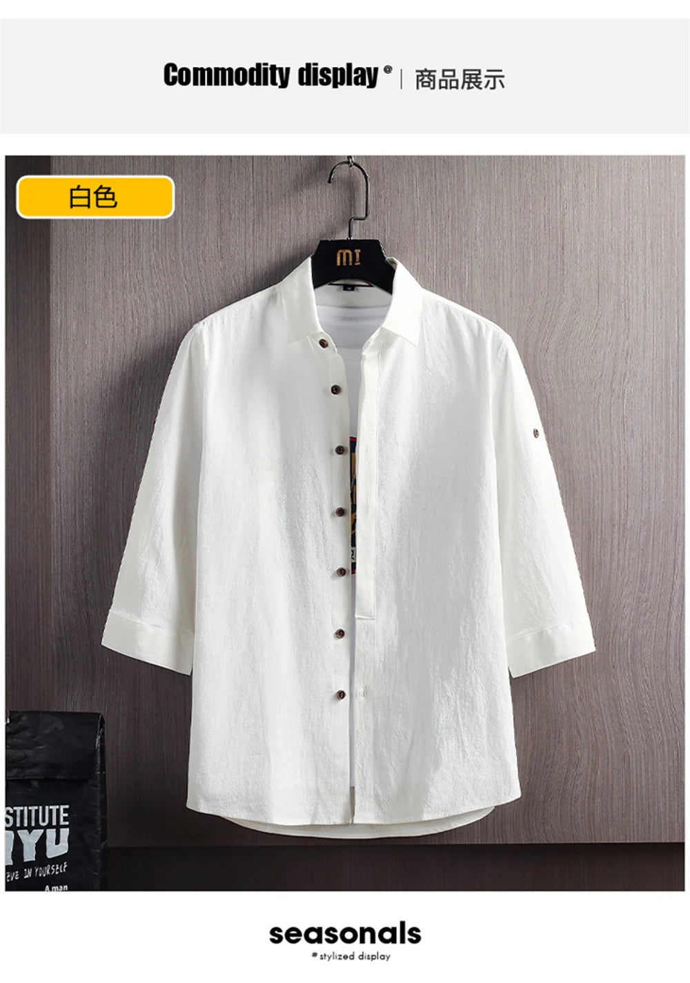Summer Hot Sale Men's Short Sleeve Shirts Solid Color Casual Beach Style