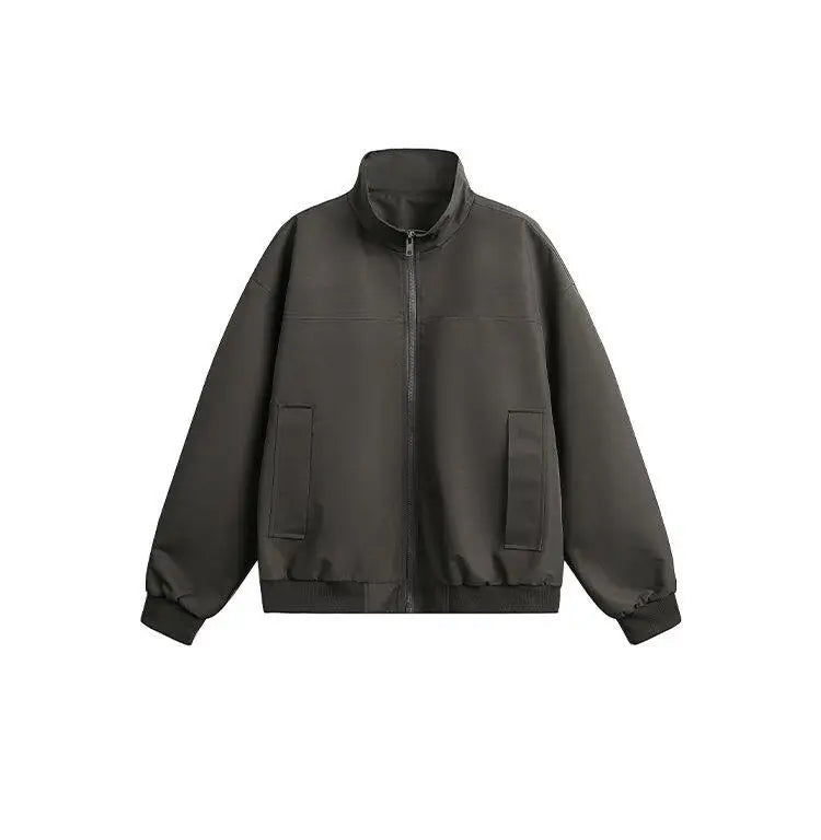 zip-up streetwear jacket, fall/winter fashion, men's streetwear fashion, trendy oversized fit, urban techwear design, modern 