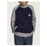 varsity flame knitwear, statement sweater, cozy knitwear for men, oversized grunge aesthetic winter top