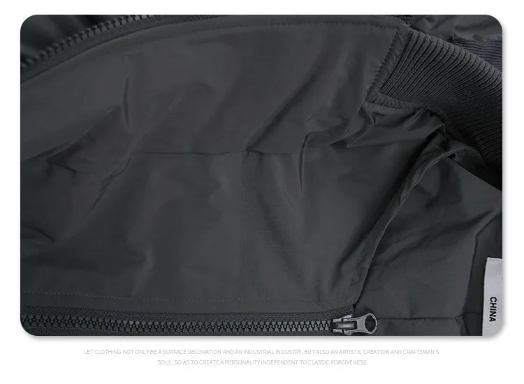 Brand New 2023 Mens Ninja Functional Dual Zipper Parkas Windproof Hooded Jacket Puffers Pockets Outdoor Work Coats Thicken #633