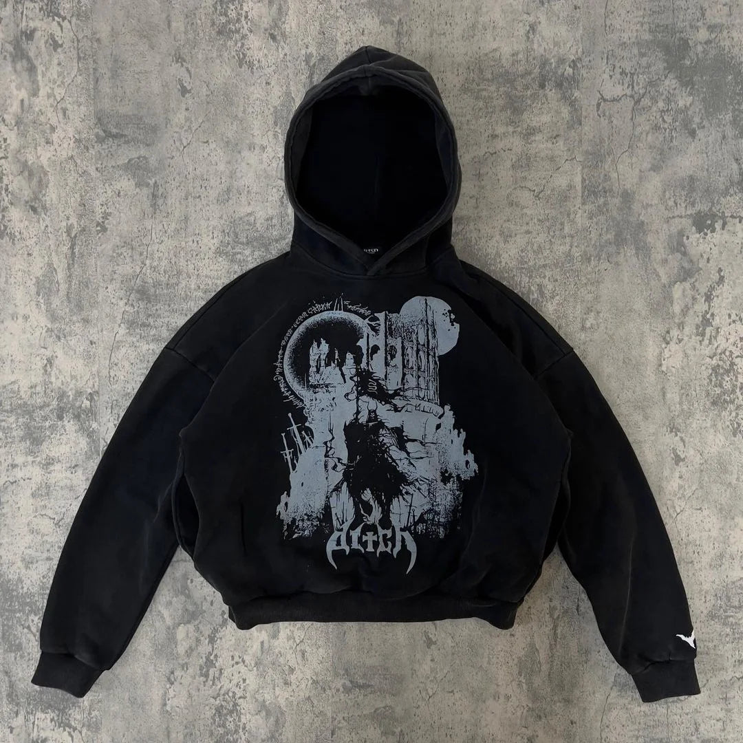 Y2K Womens Mens Hoodies Clothing Printing Long Sleeve Pullover Sweatshirt