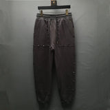 high new novelty luxury men 2022 classic full metal rivets pockets comfortable cotton parkour sweat casual pants sweatpants d50 unique joggers style 4418