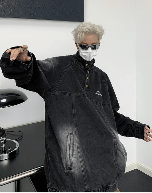 Harajuku Y2K Black Pullover Hoodie Vintage Punk Men Casual Hoodie Amer