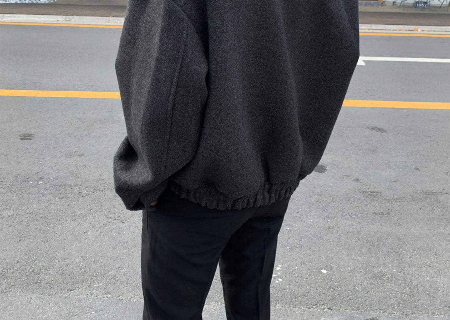 bold graphic winter coat, unisex street style, men's streetwear fashion, trendy oversized fit, urban techwear design, modern 