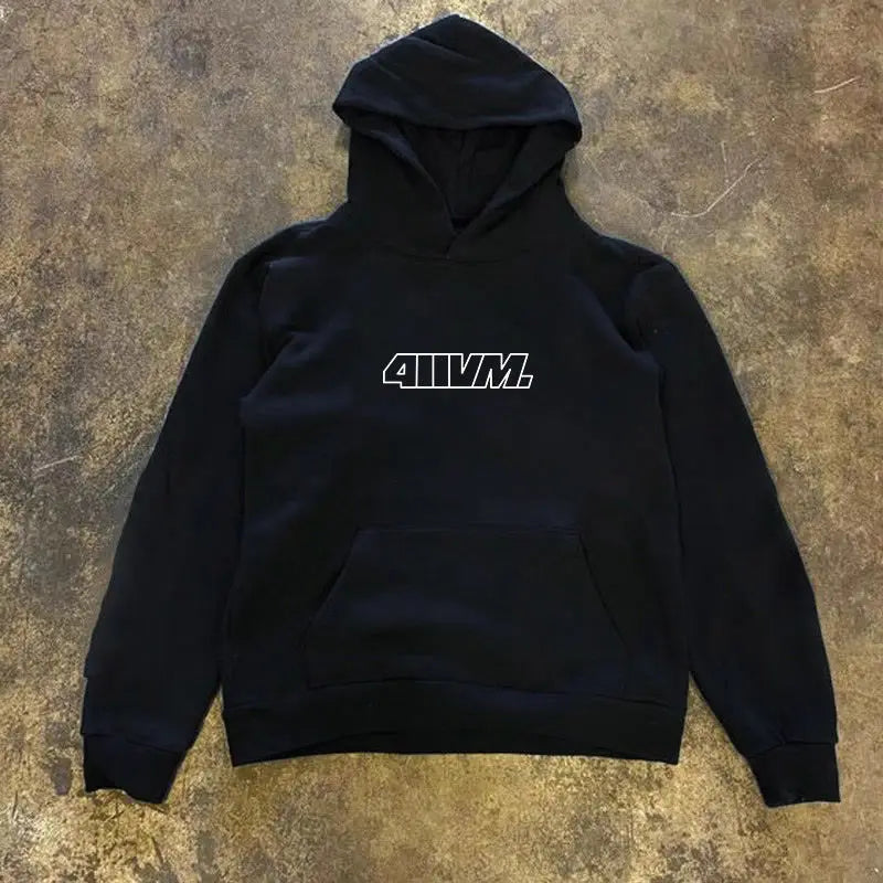 Simple Versatile English Letter Printed Hooded Sweatshirt Trendy Male Hoodie Jacket