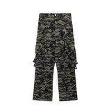 men patchwork camouflage cargo pants streetwear side pockets harajuku joggers unisex hip hop baggy loose straight flare trousers unique joggers style 2834