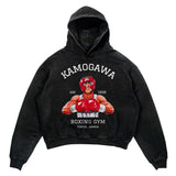 2024 Men Spring Hoodie Retro Japanese Anime Graphic Hoodies Boxer Hip