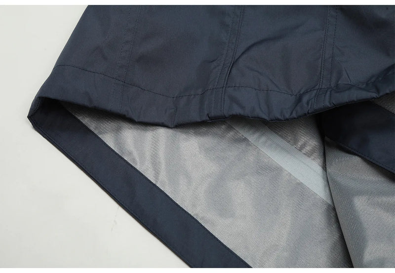 New 2023 Mens Blue Undermycar Armor zipper Parkas Windproof hooded Jacket Tatting Multiple pockets outdoor Wear size 1 2 3 #464