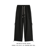 hip hop mens loose fit paratrooper pants drawstring elasticated work pants lightweight quick drying sport climbing trousers unique default style 3298