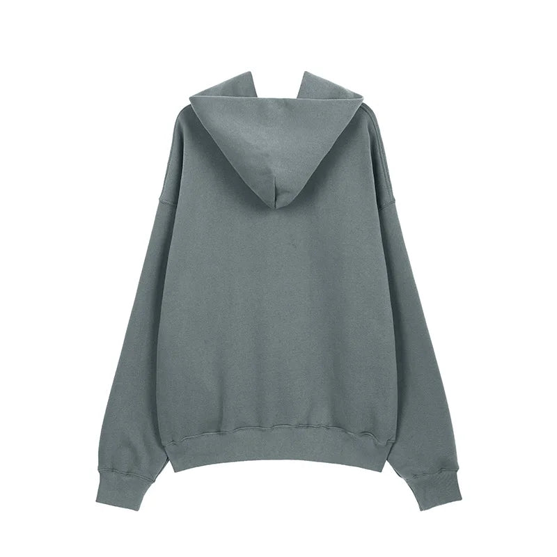 Best Quality Kanye West Hoodies Men Woman Chaopai Plush Shoulder Drop