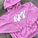 y2k goth trend letter print oversized pullover men's 2024 streetwear casual Harajuku loose versatile sweatshirt hoodie top