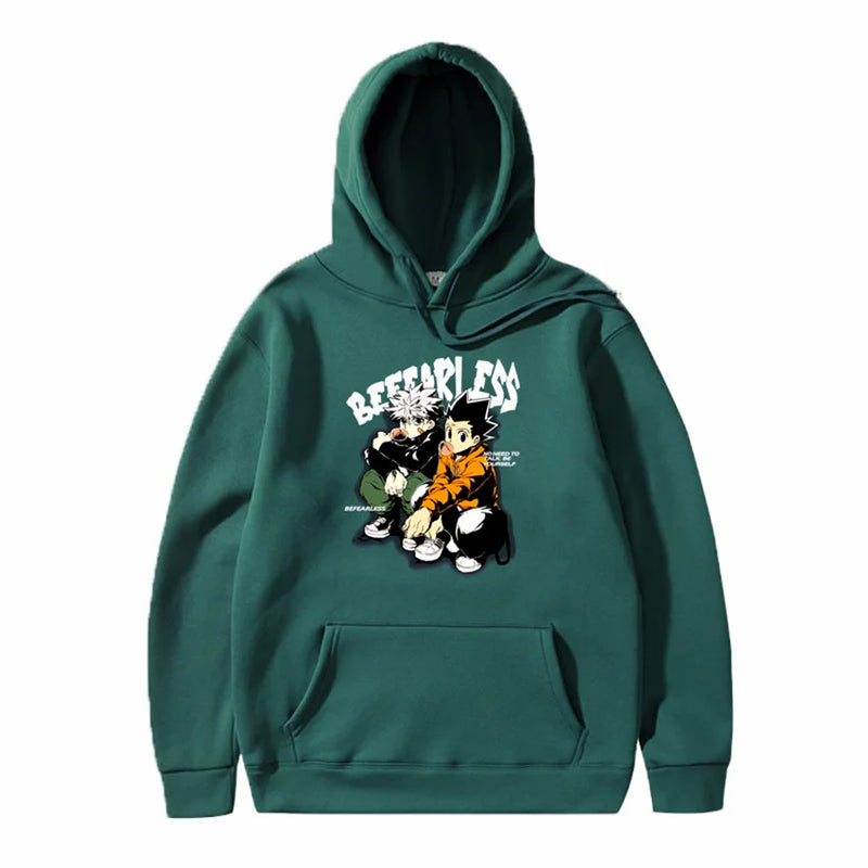 2022 Mens Streetwear Hoodie Hip Hop Sweatshirt Japanese Anime Cartoon