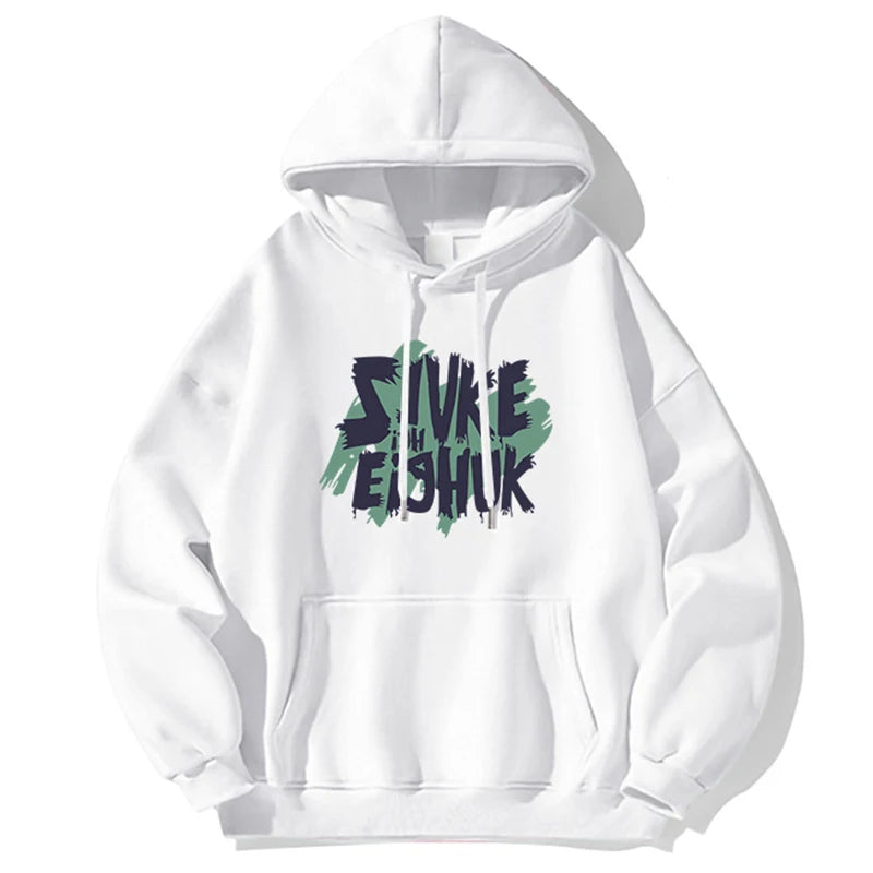 Autumn Design Letter Print Fleece Hoodies For Men Fashion Hip Hop Over