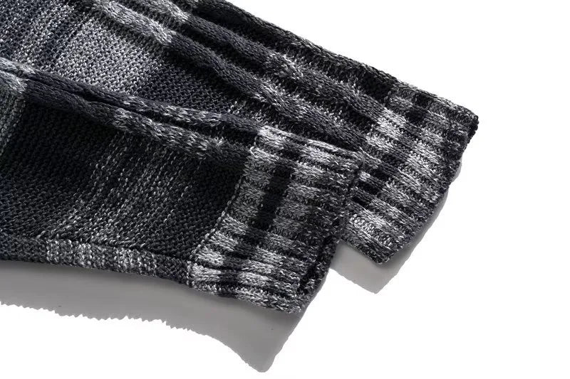 varsity flame knitwear, statement sweater, cozy knitwear for men, oversized grunge aesthetic winter top