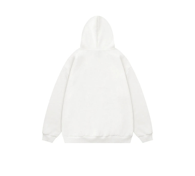 Men Hip Hop Hoodie Sweatshirt Streetwear 2024 Autumn Letter Graphic Ho