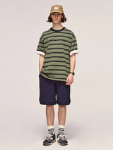 Glitchcore Anime panel – 2023 Summer New Cityboy Mens Loose Straight Cotton Short Sle