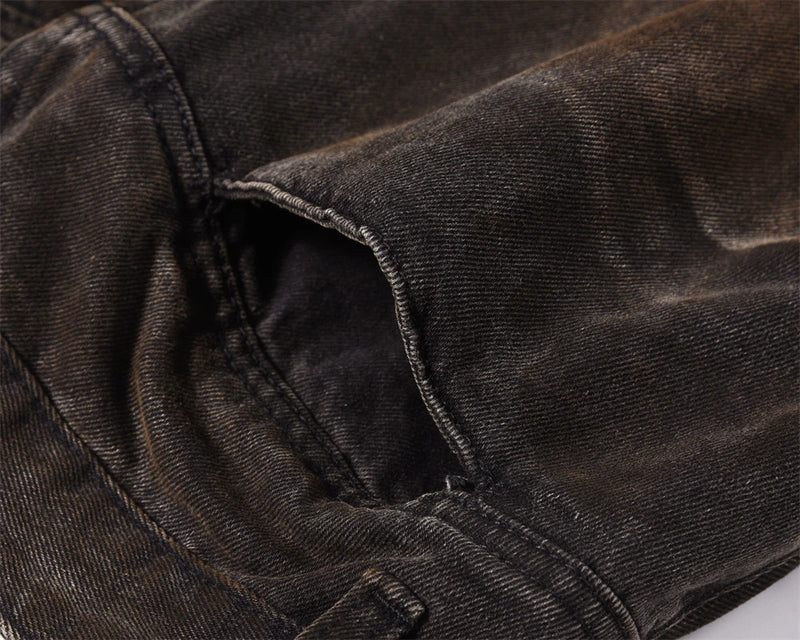 vintage baggy jeans men tie dyed distressed loose straight denim pants luxury designer jeans male streetwear hip hop trousers unique jeans style 177