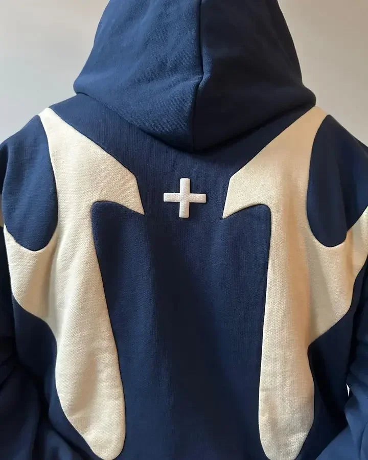Harajuku Women New Streetwear Y2K Zip Up Hoodie Men Style Gothic Long
