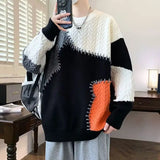 minimalist knit jumper, daily wear essential, trendy urban fashion top for men, layered streetwear look
