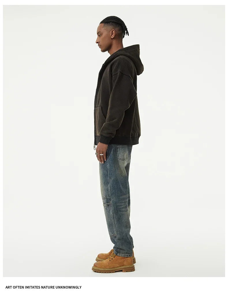 men streetwear fashion loose casual plus size denim harem jeans pant cityboy retro splice pocket cargo jeans trousers 40 38 unique cargo style 3195