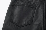 harajuku black jeans mens vibe waxed casual trousers straight pockets oversized pencil pants loose hip hop mens pants unique jeans style 4466