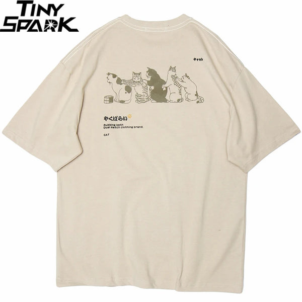 Y2k Oversized shirt – 2023 Men Hip Hop T Shirt Streetwear Japanese Kanji Harajuku