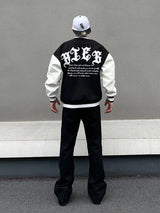mens embroidery baseball jackets and coats casual single button patchwork hip hop streetwear warm bomber jacket outerwear nan - variant style 447498 for streetwear fashion