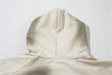 Vintage Zip Up Hoodie Jacket Y2K Punk Gothic Loose Washed Hooded Sweat